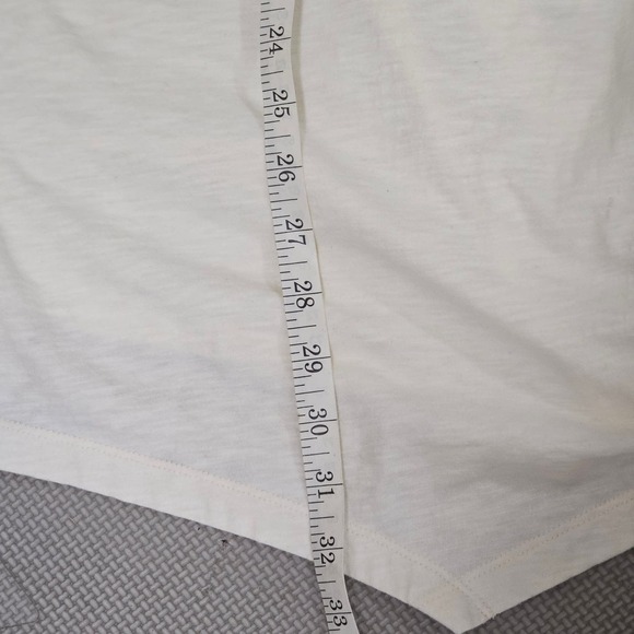 Soft Surroundings Petites Danielle Button Top Womens Sz 2X‎ Cream Sharkbite Hem - Picture 11 of 11